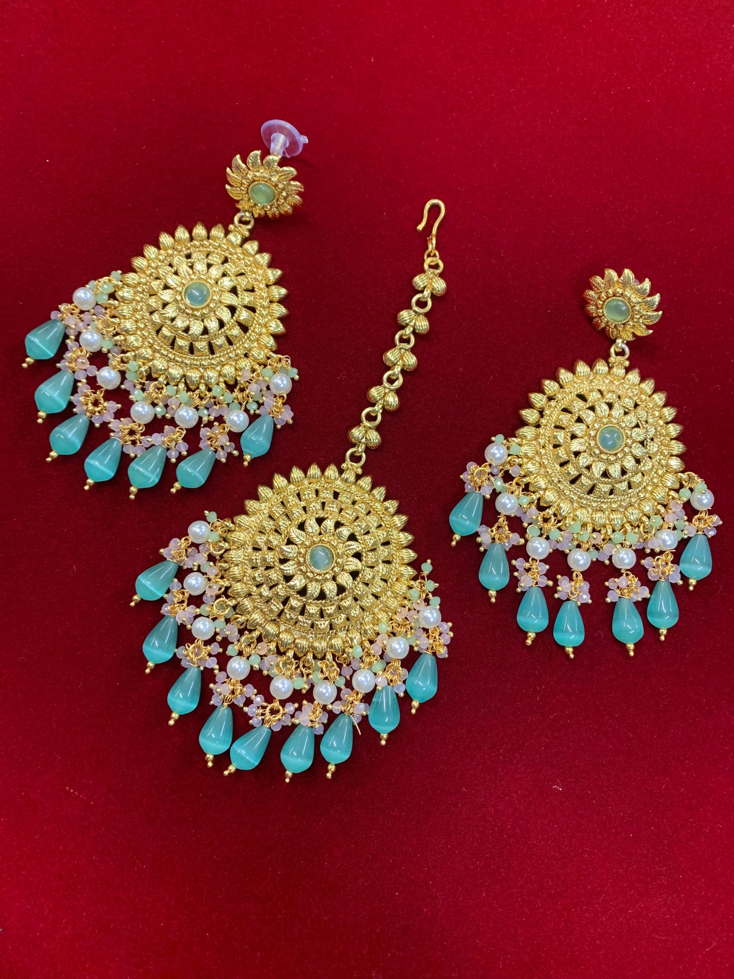 Gauri Gold plated traditional choker / necklace m