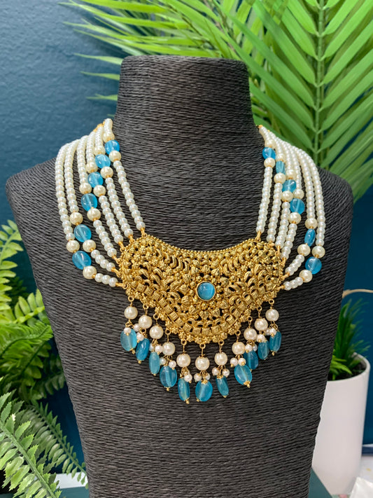 Sayeed Gold plated traditional choker / necklace