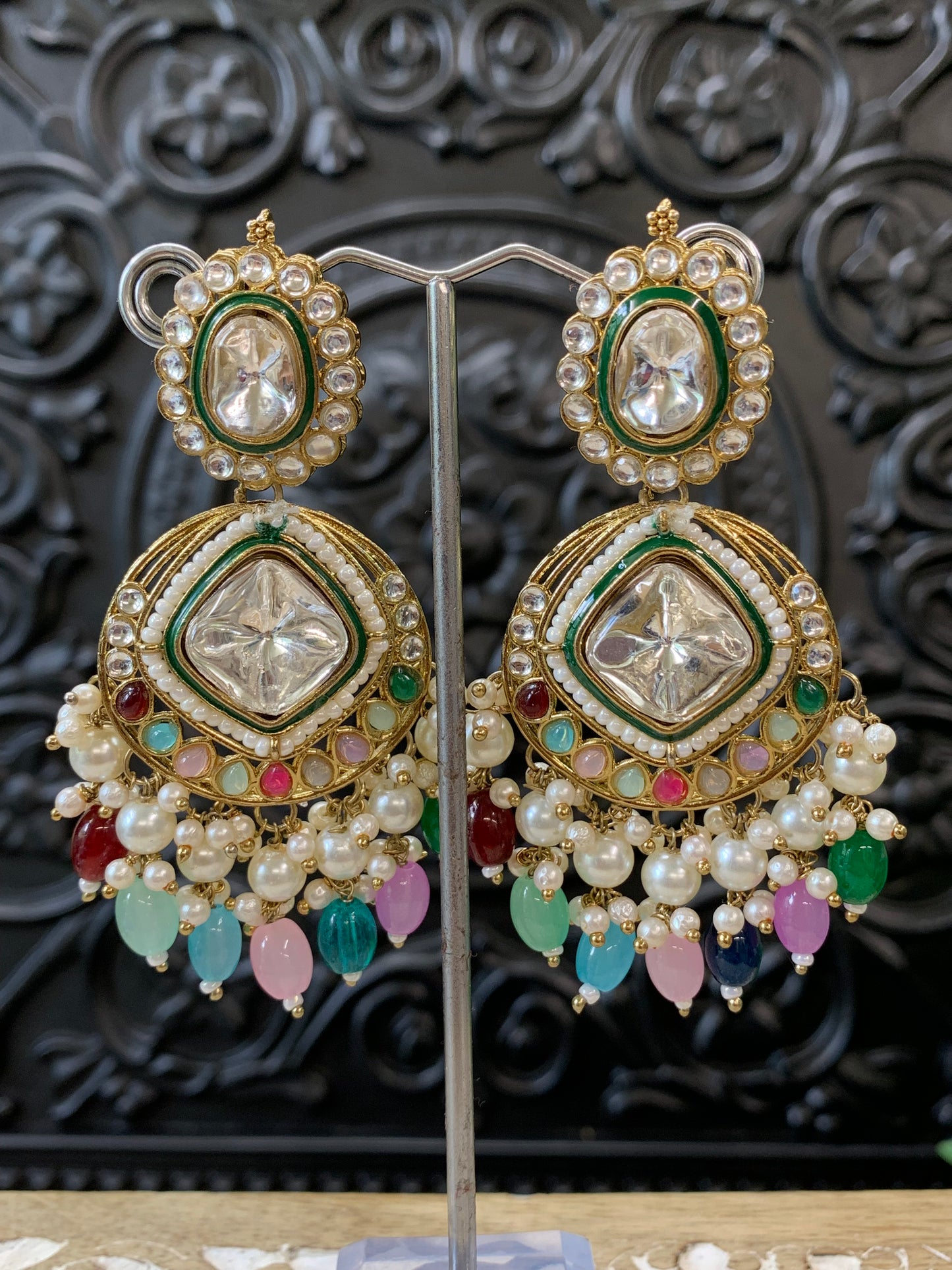 Kenny kundan fashion earring set multi