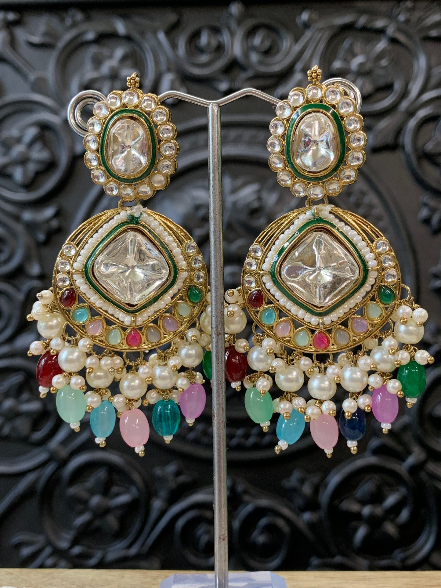 Kenny kundan fashion earring set multi