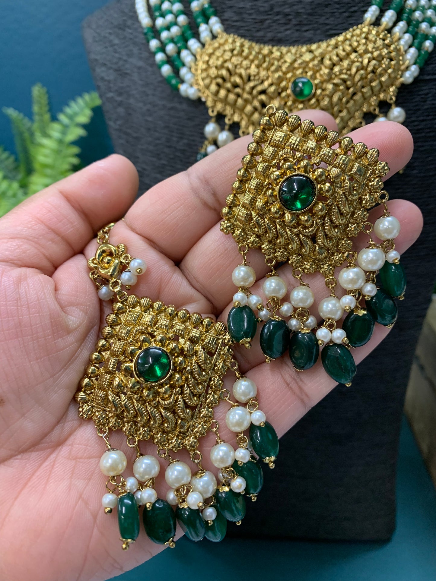 Sayeed Gold plated traditional choker / necklace