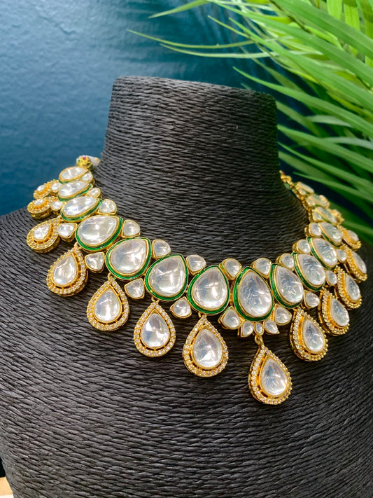 Rihana Sabyasachi inspired kundan choker necklace