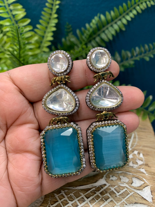 Sabyasachi inspired kundan earring Kelsey