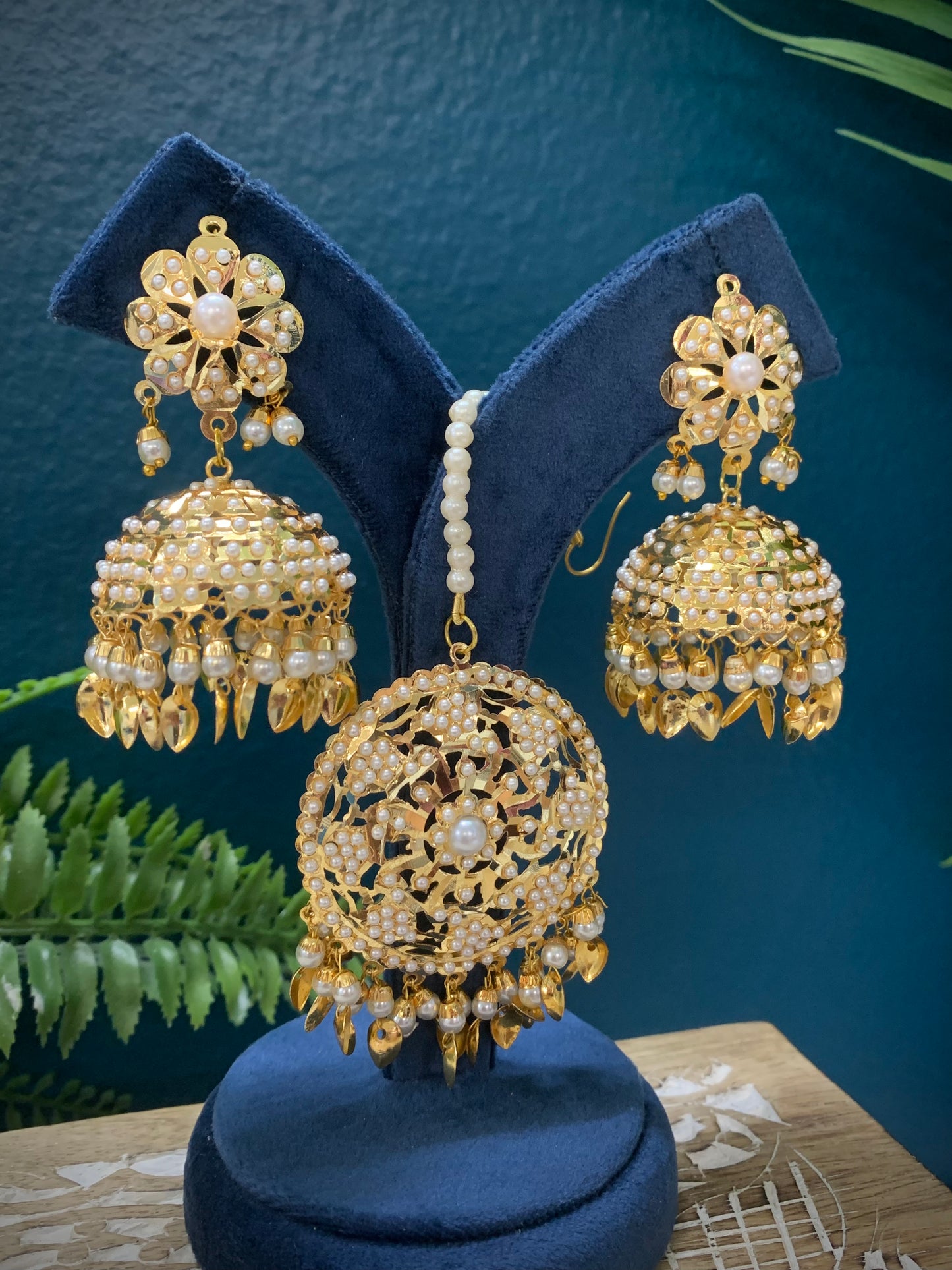 Authentic jadau jhumki traditional design