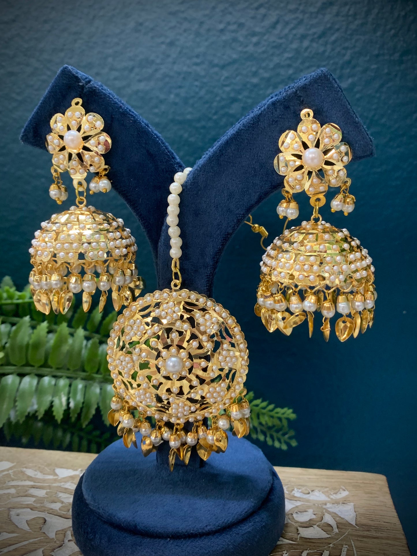 Authentic jadau jhumki traditional design