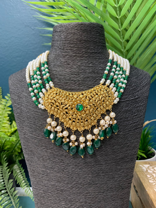 Sayeed Gold plated traditional choker / necklace