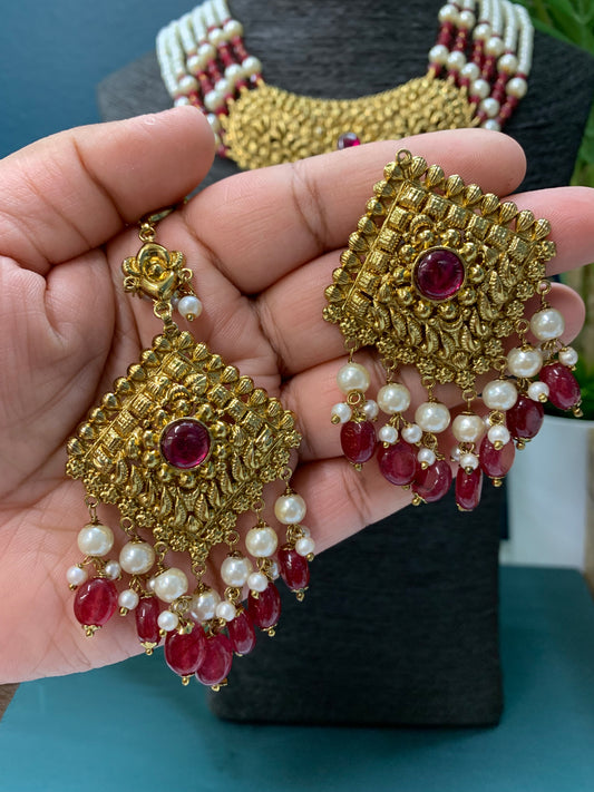 Sayeed Gold plated traditional choker / necklace