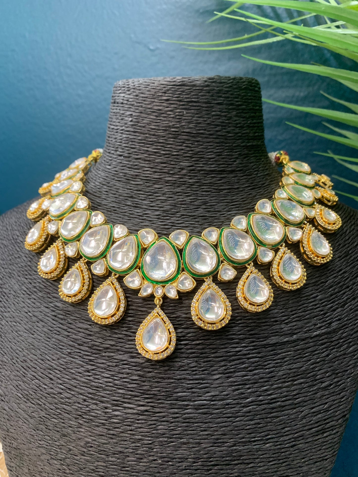 Rihana Sabyasachi inspired kundan choker necklace