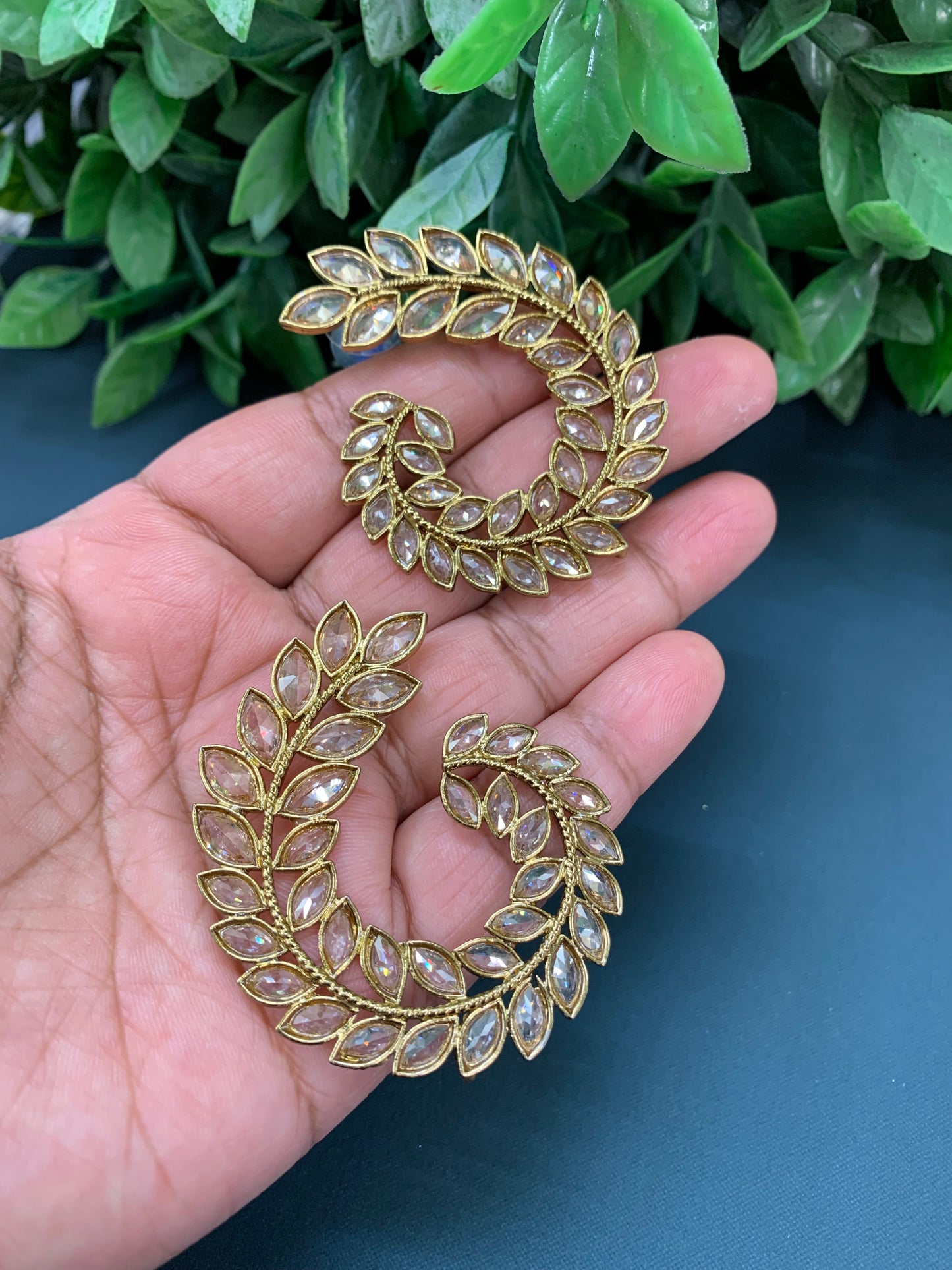 Holi polki fashion earring antique polki