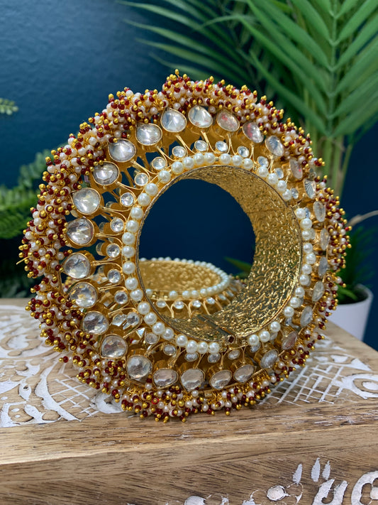 Prachi kundan pacheli style rajshani bangle bracelet