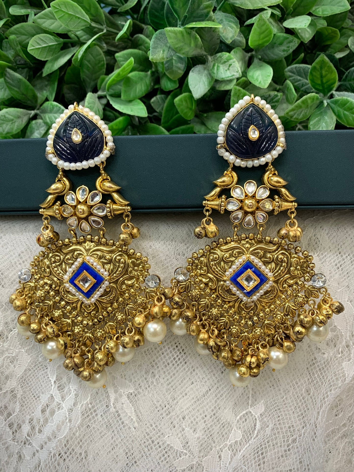Gold plated jhumka earring