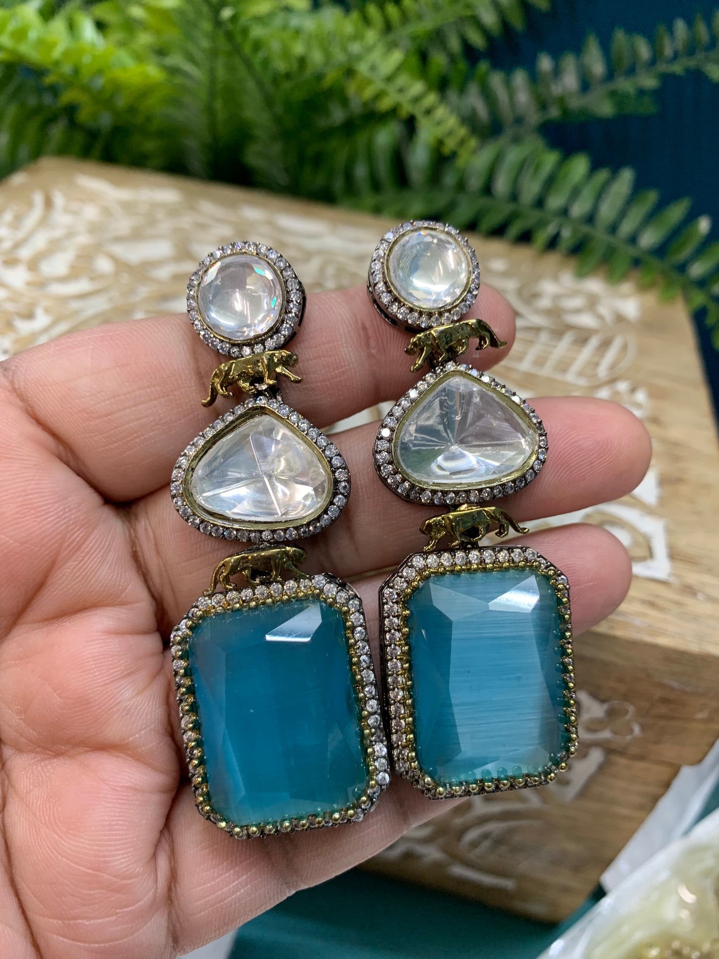 Sabyasachi inspired kundan earring Kelsey