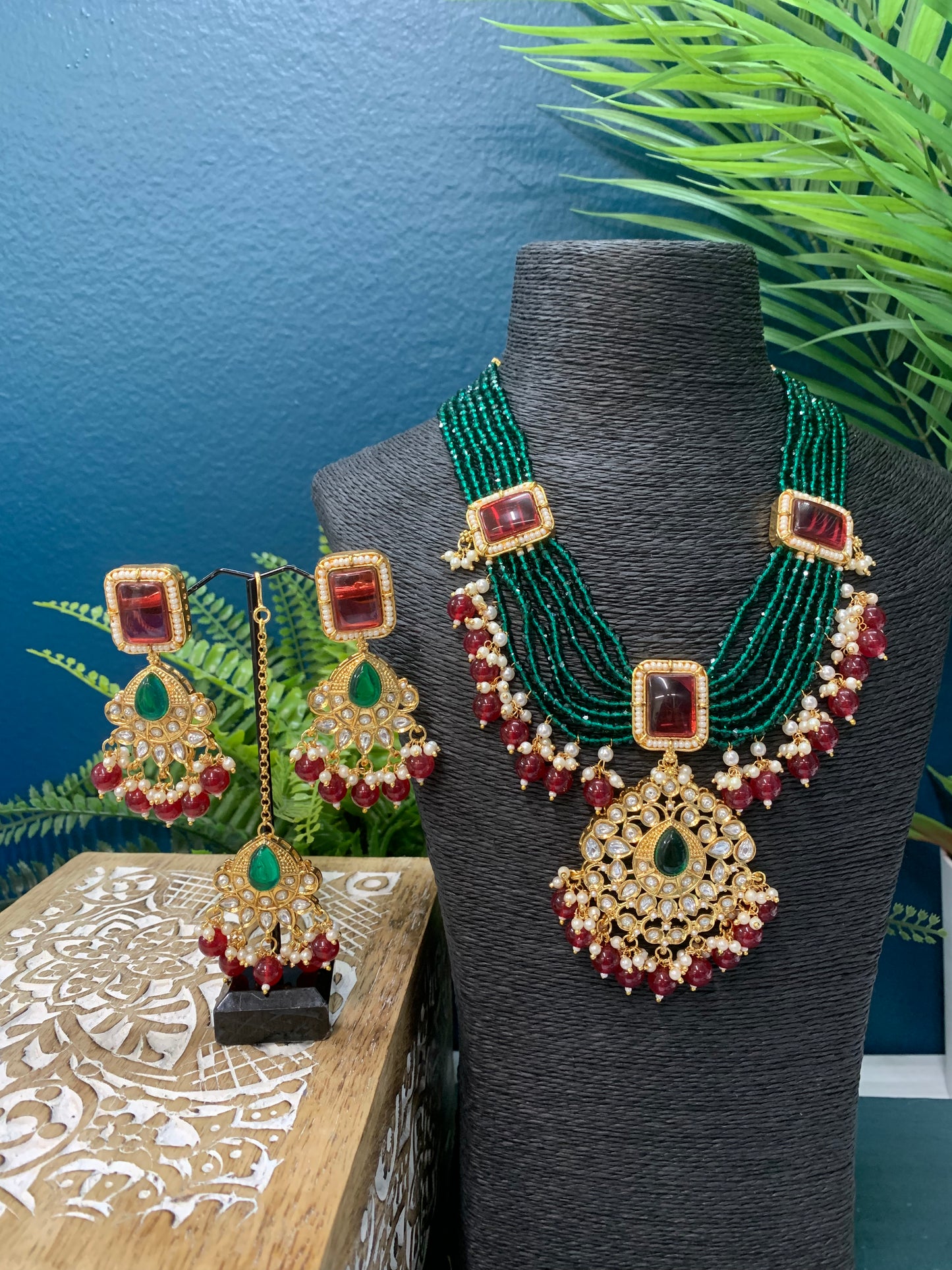 Amrapali inspired mount and tyanni kundan mala set