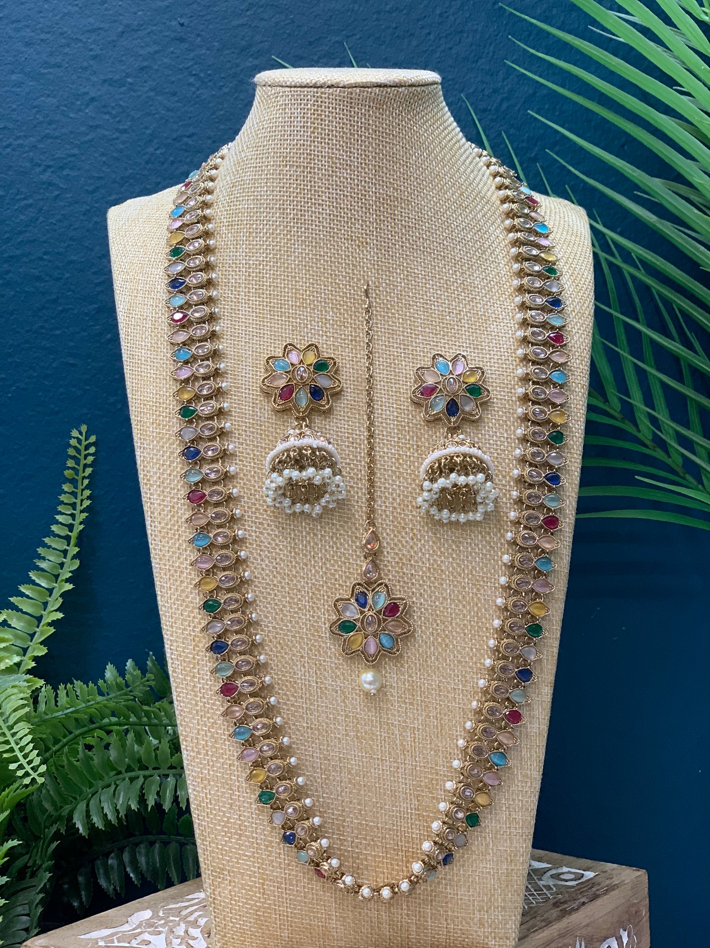 Savali polki long mala set in multi