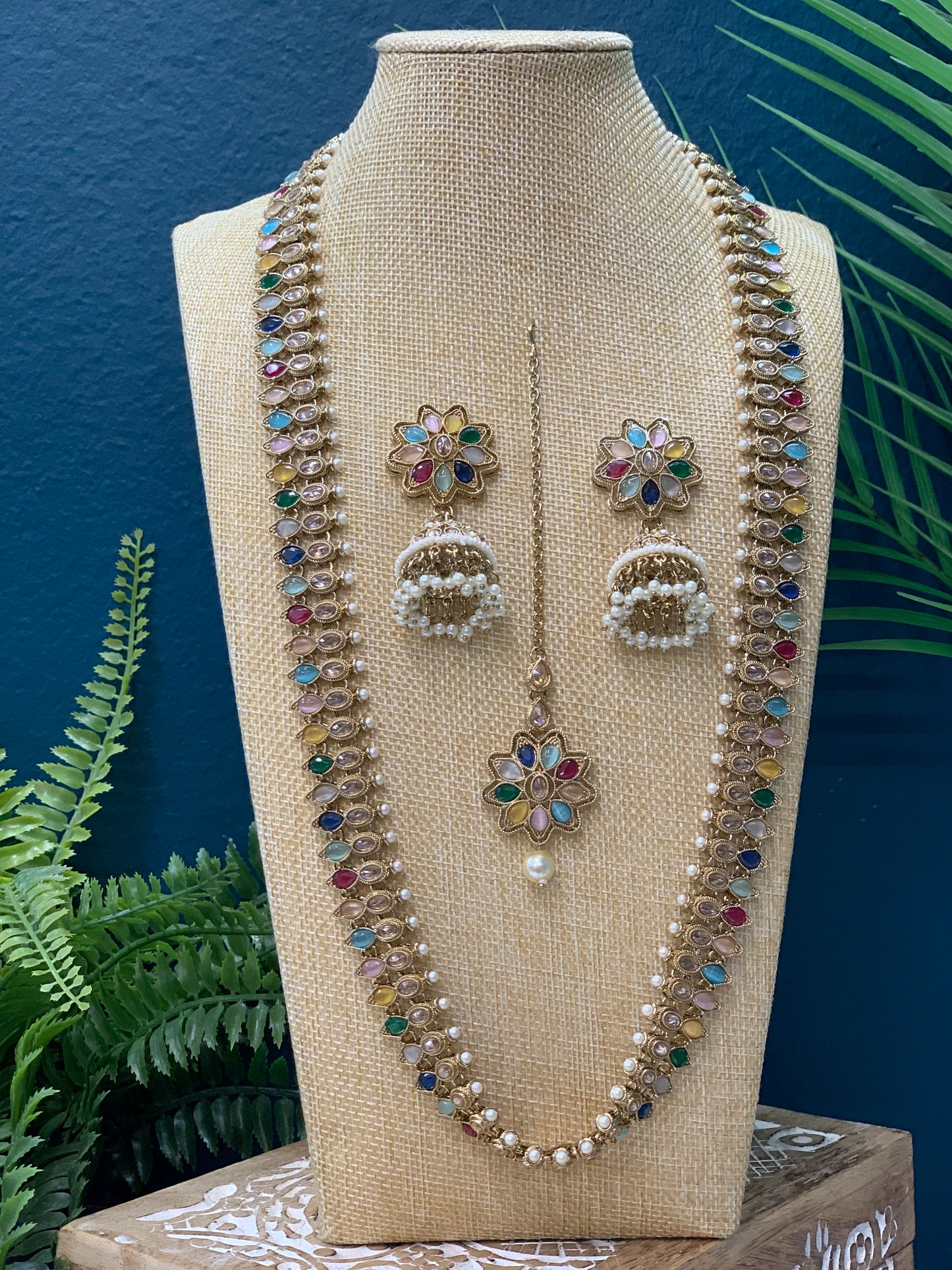 Savali polki long mala set in multi