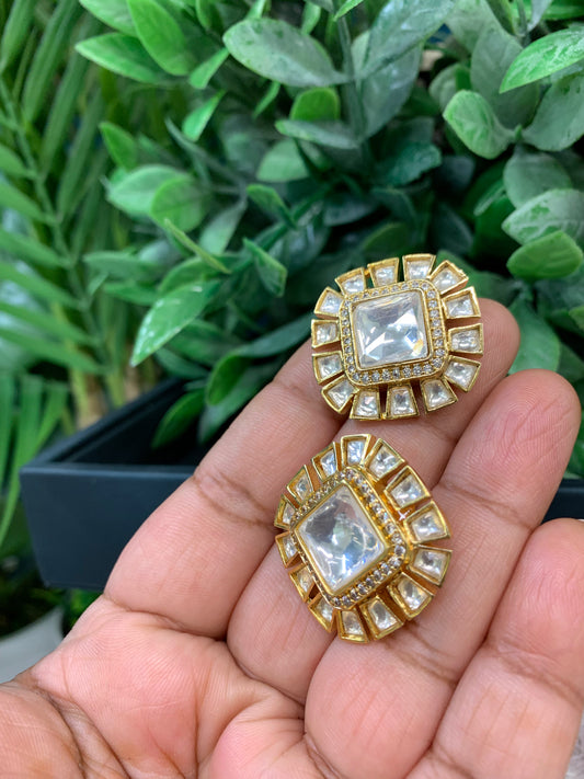 Moissanite stud/ top earring