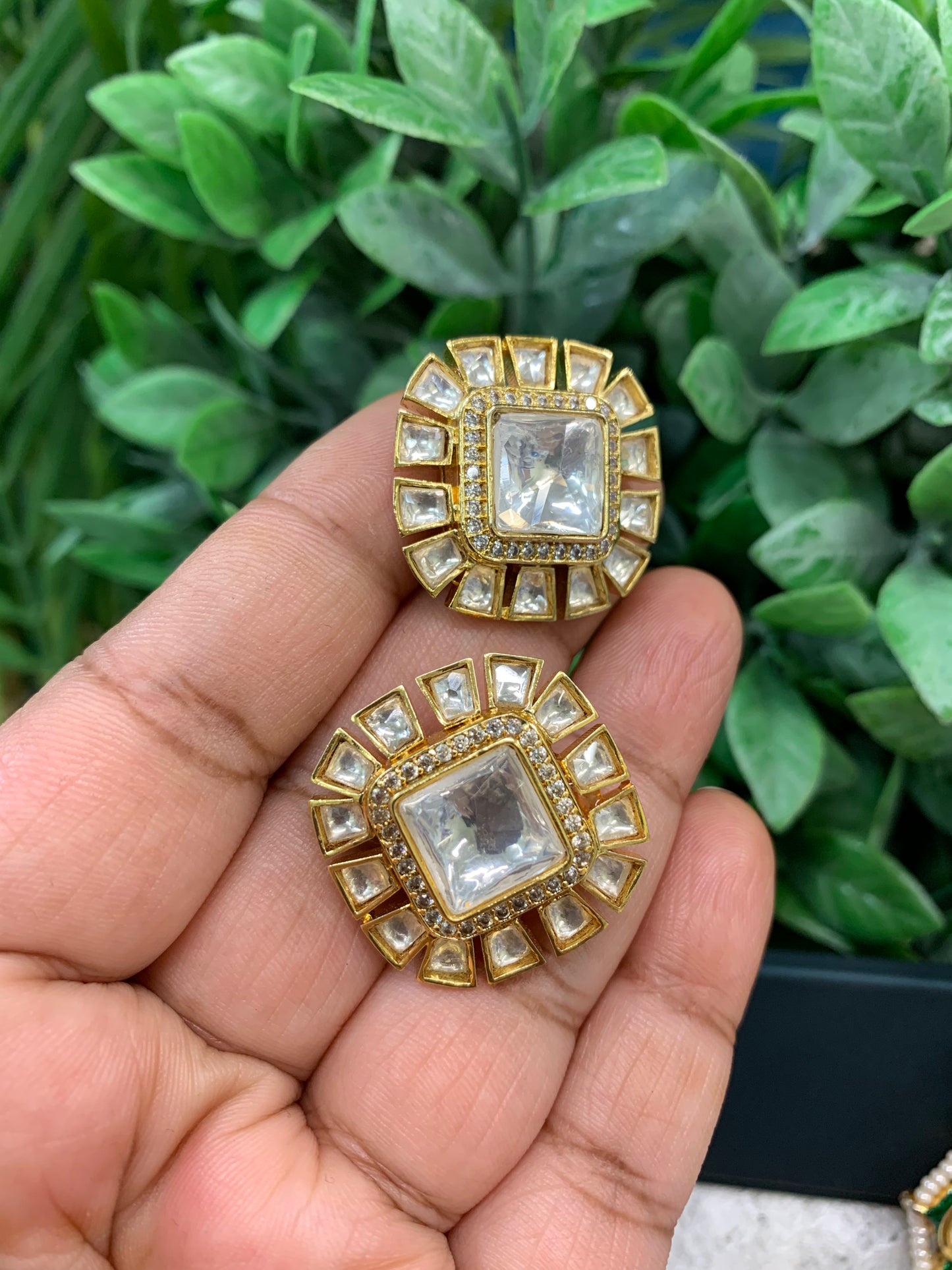 Moissanite stud/ top earring