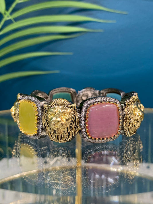 Sabyasachi inspired bangle/bracelet base American diamond lining