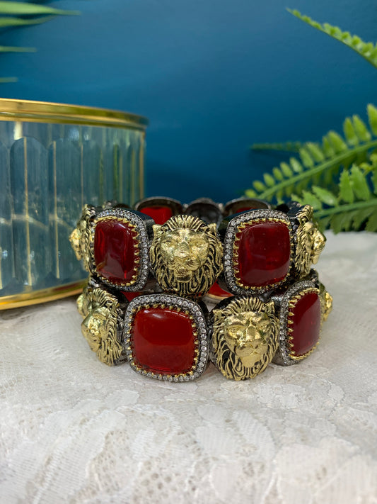 Sabyasachi inspired bangle/bracelet base American diamond lining