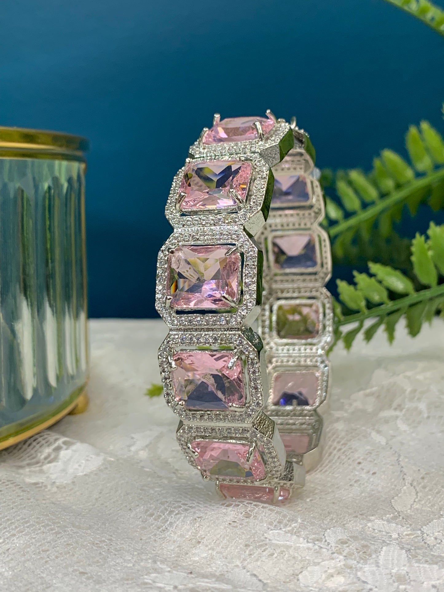 American diamond openable bangle / bracelet