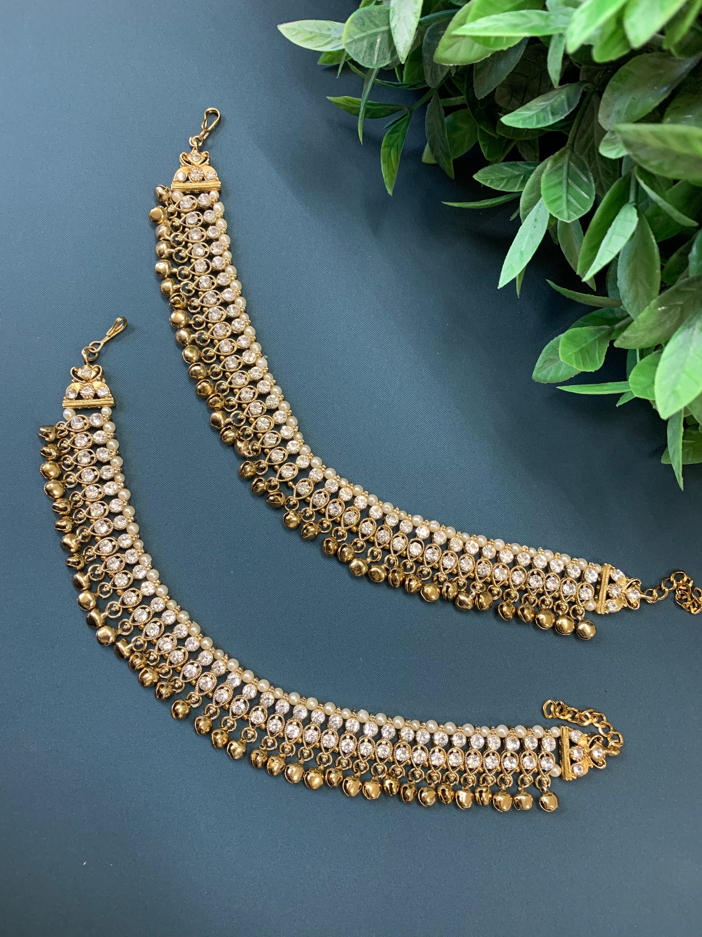 Anklet with bell 2 lines