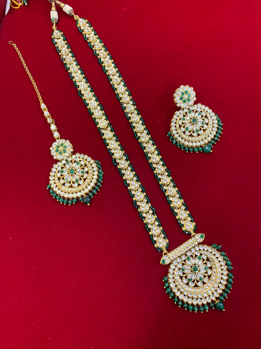 Samantha mala set emerald green