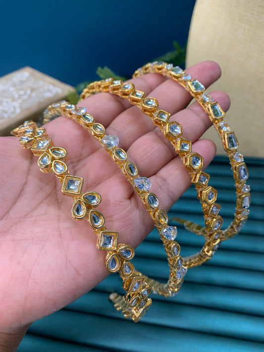 Kundan ready to wear headband gold plated