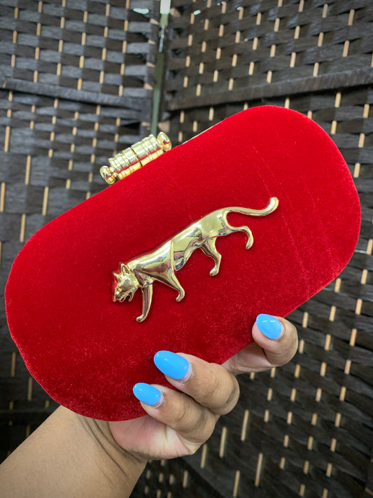 Women’s handbag/clutch/metal clutch/tiger clutch