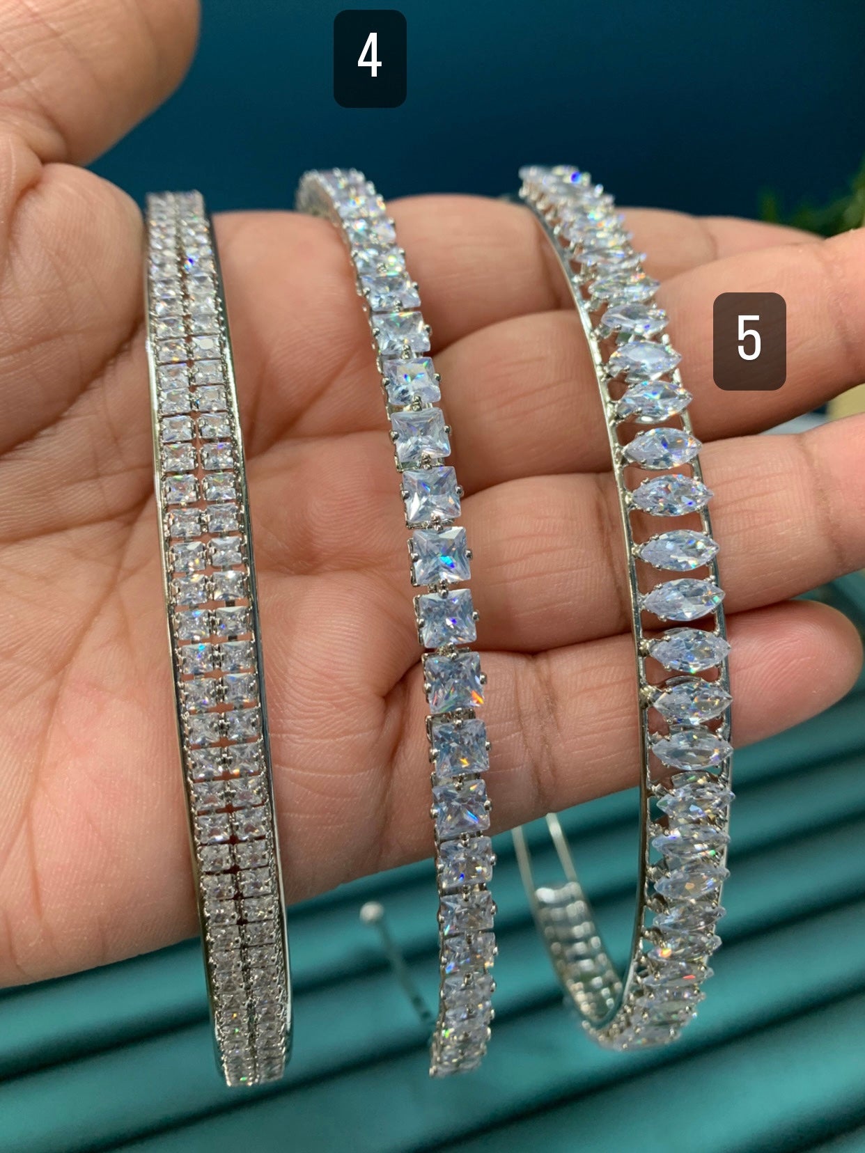 American diamond ready to wear headband gold plated