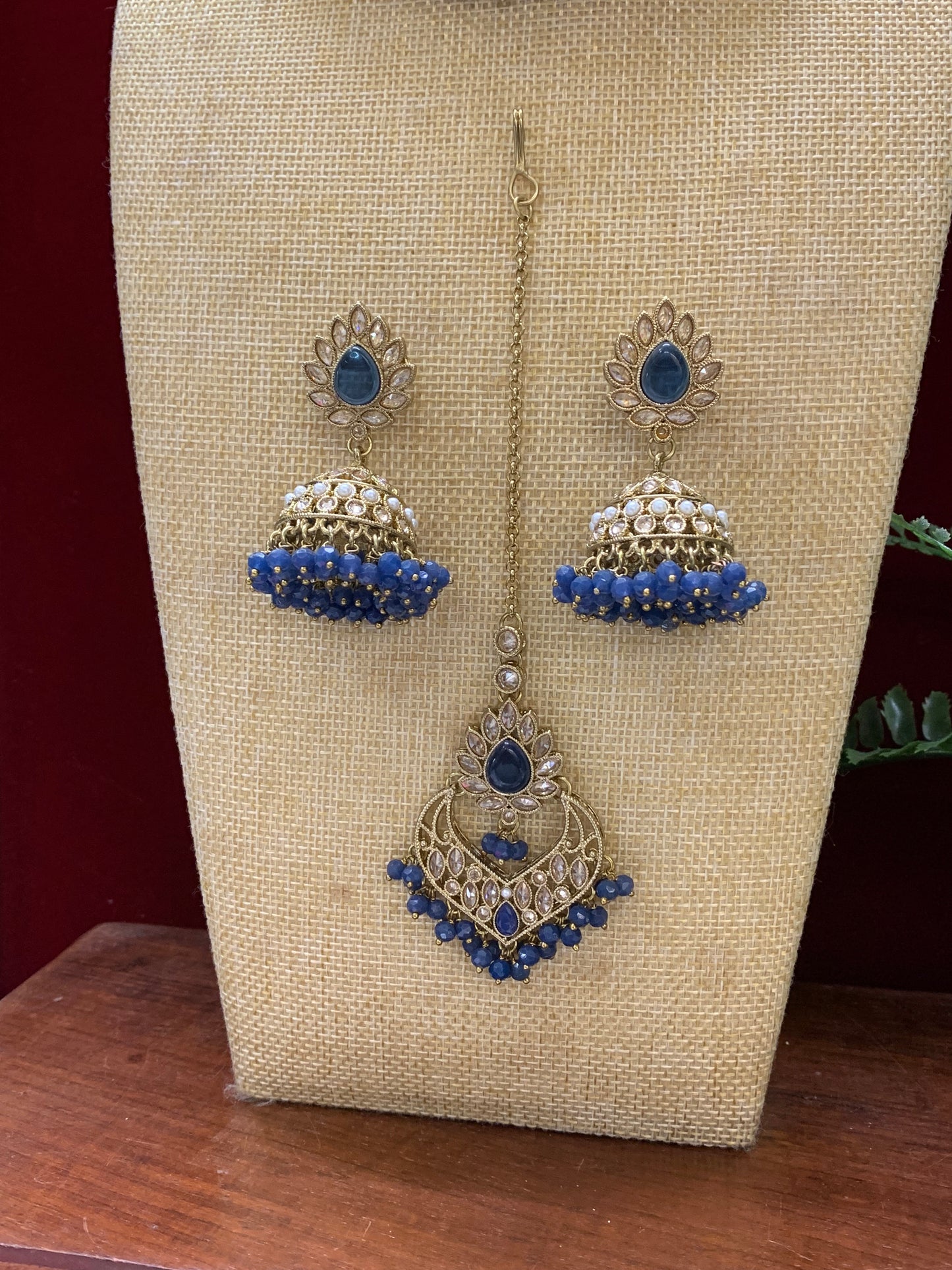 Reverse polki necklace set Sunny