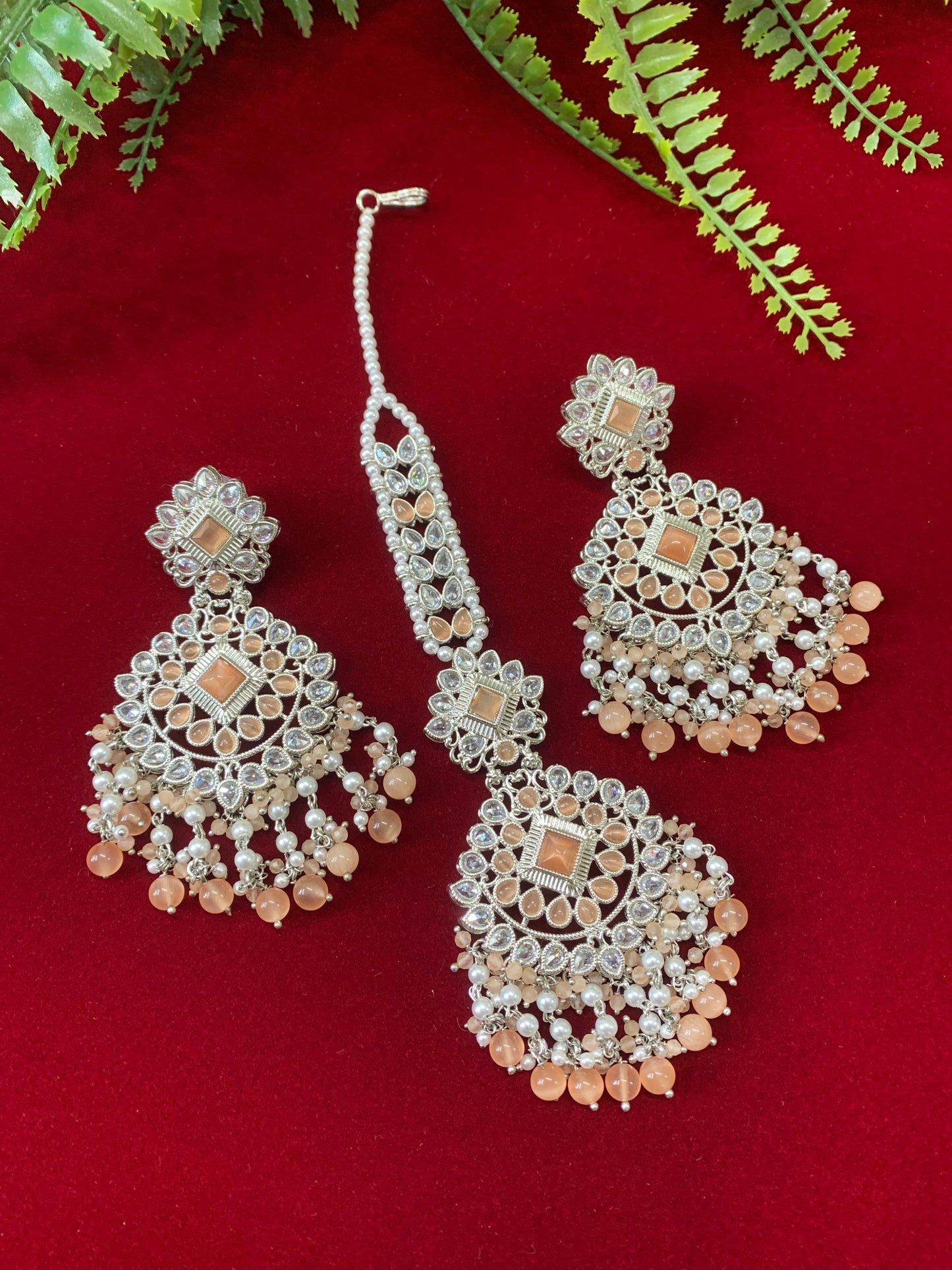 Chandni polki earring tikka