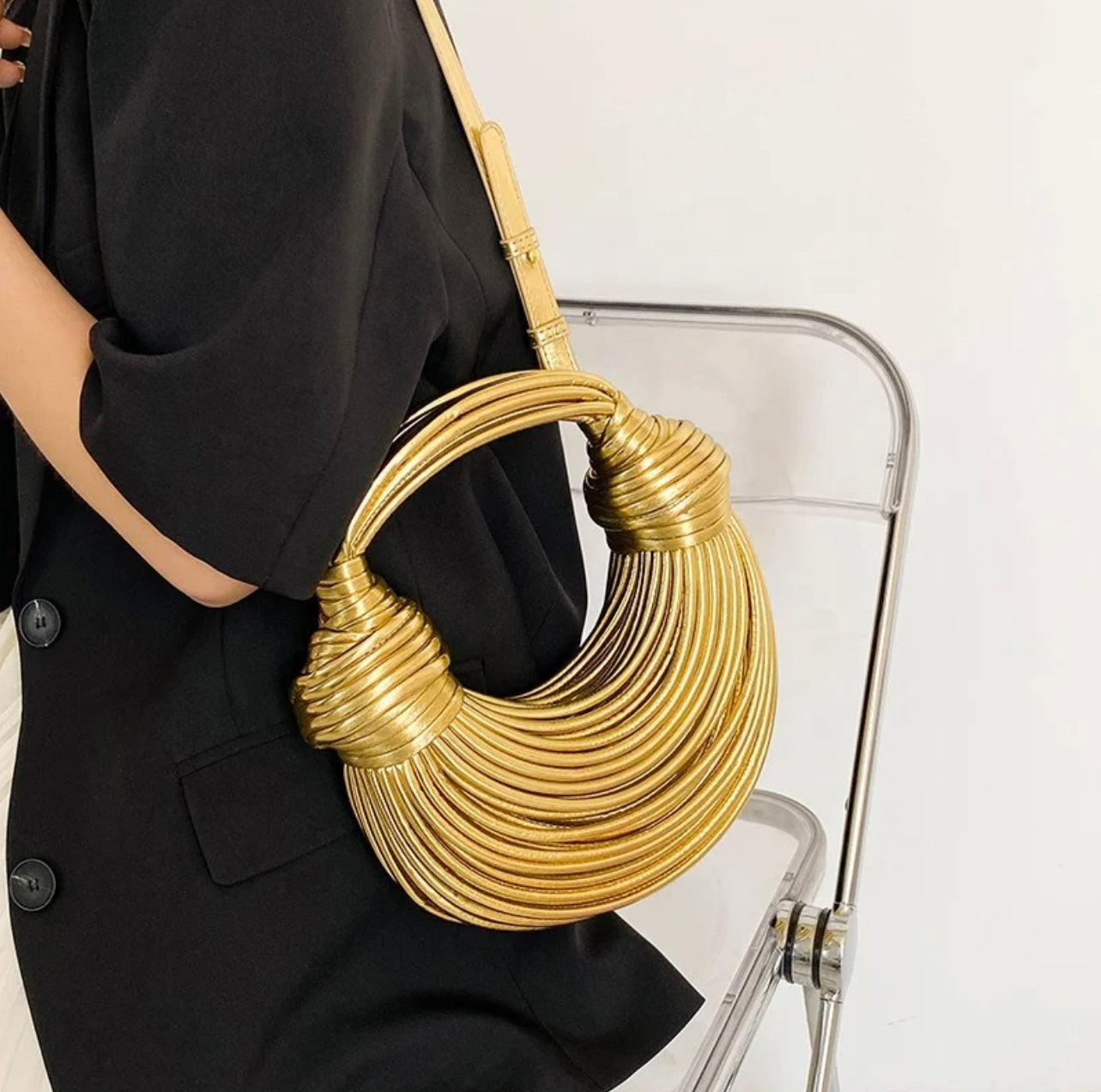 Victoria Handbag /clutch in silver