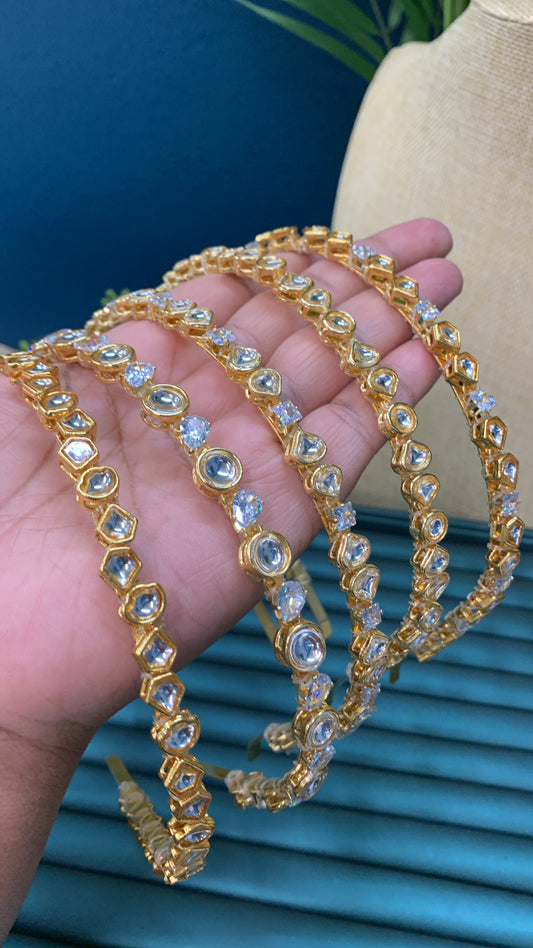 Kundan ready to wear headband gold plated