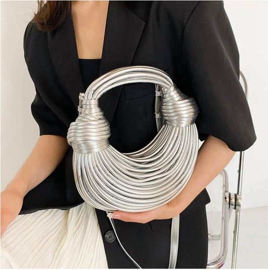 Victoria Handbag /clutch in silver