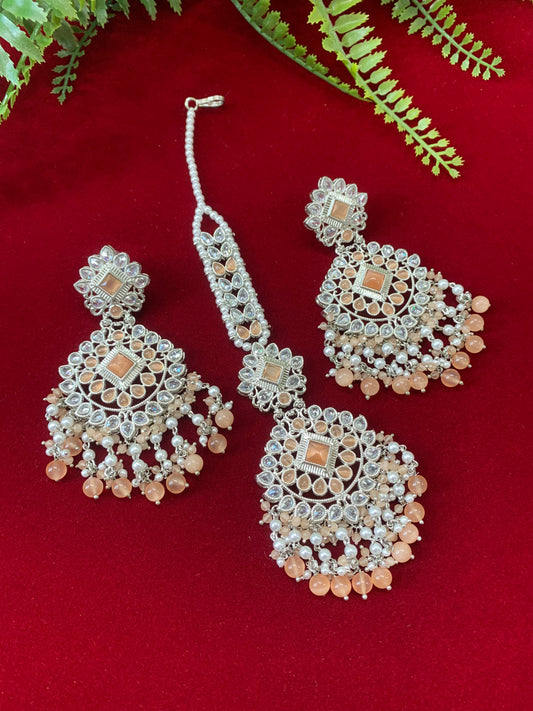 Chandni polki earring tikka