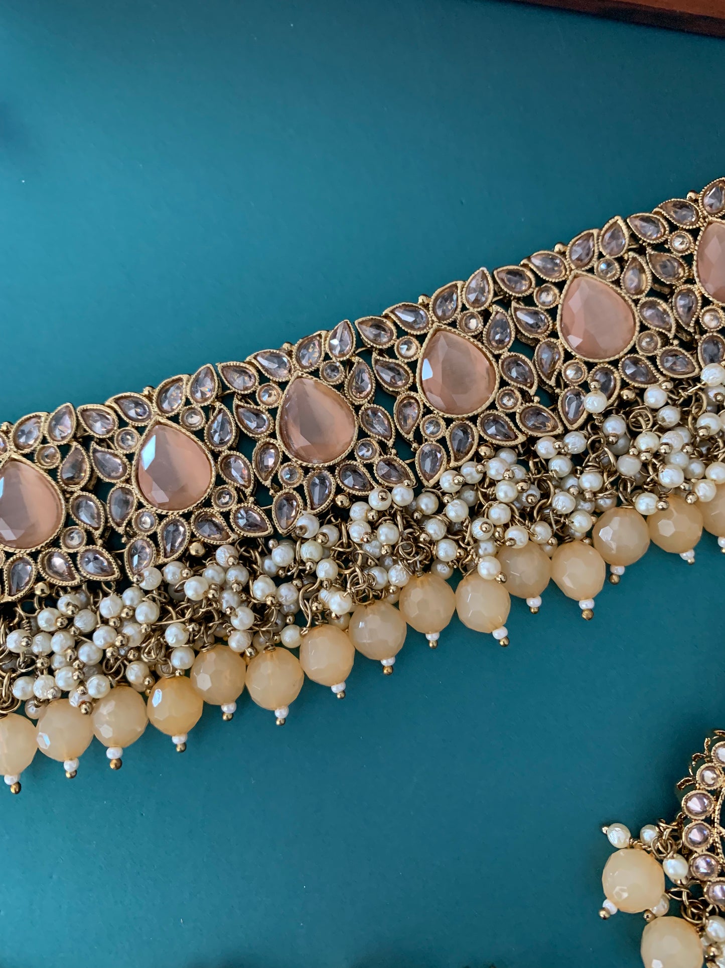 Reverse polki choker Cara