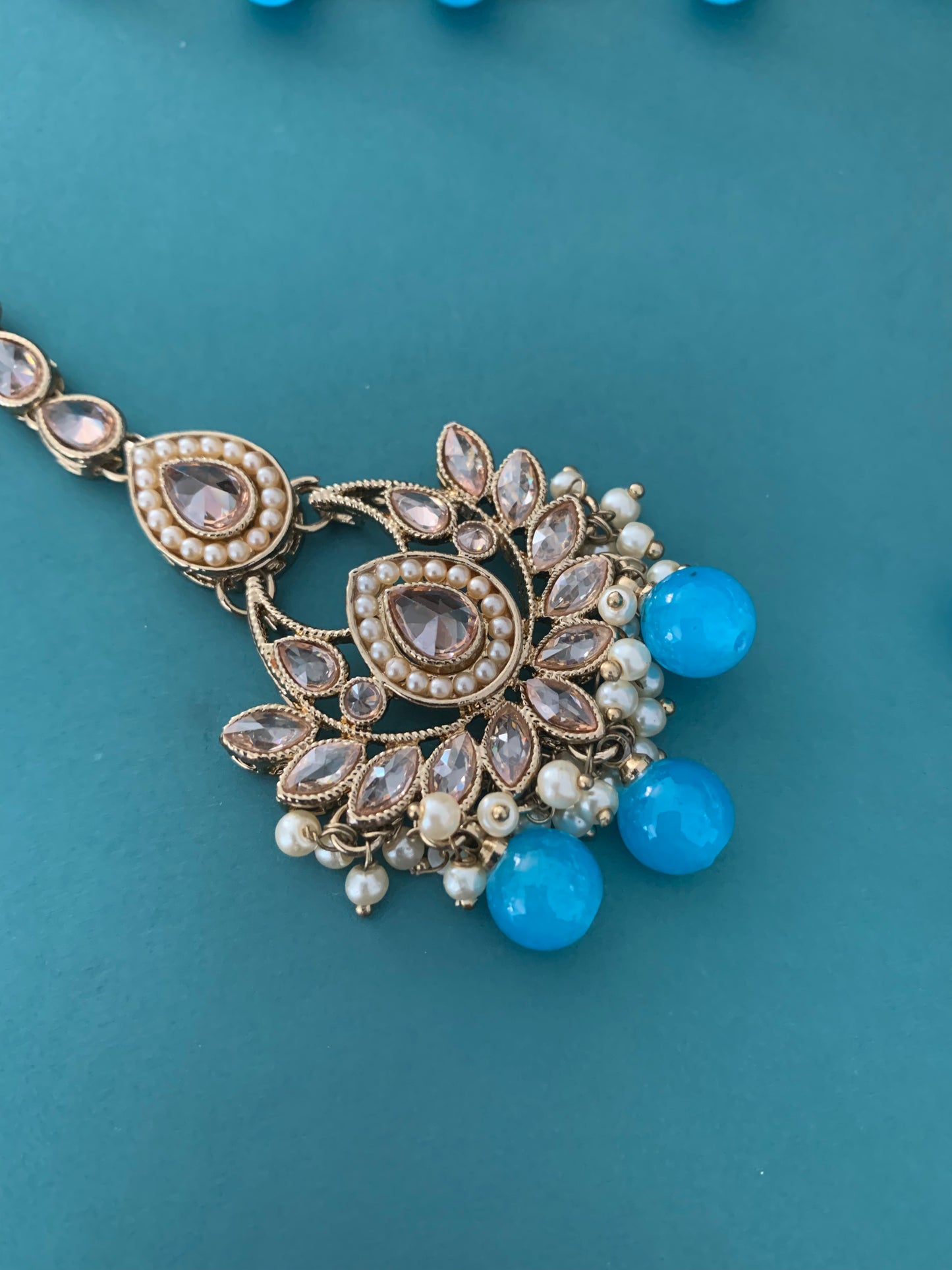 Rita polki necklace and chandbali