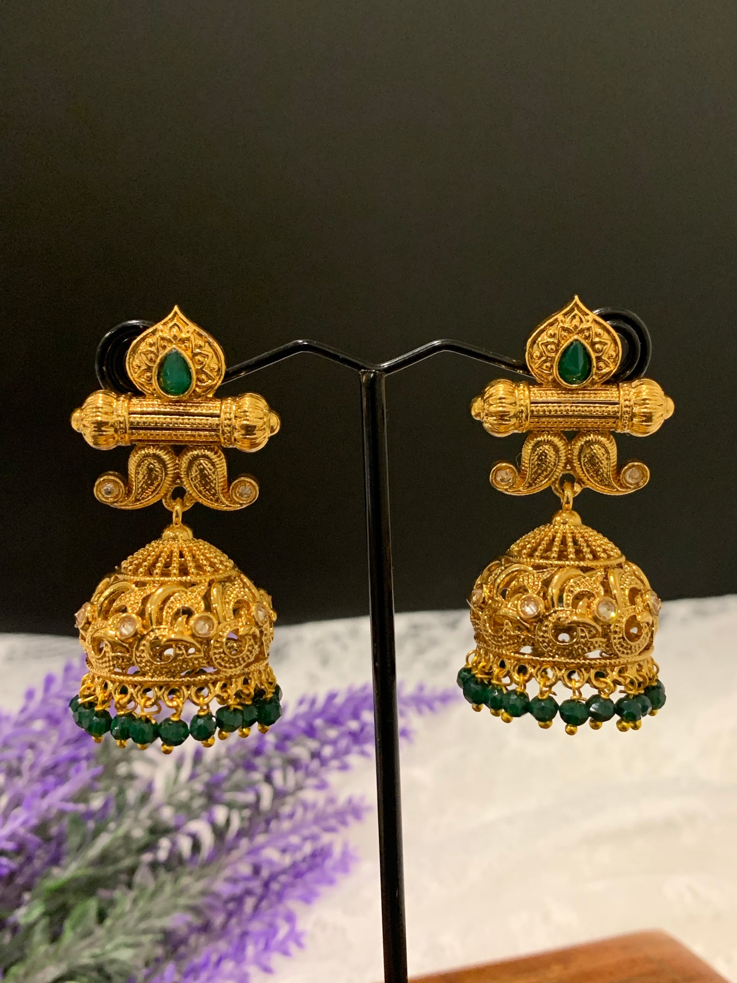 Naya gold plated jhumka/