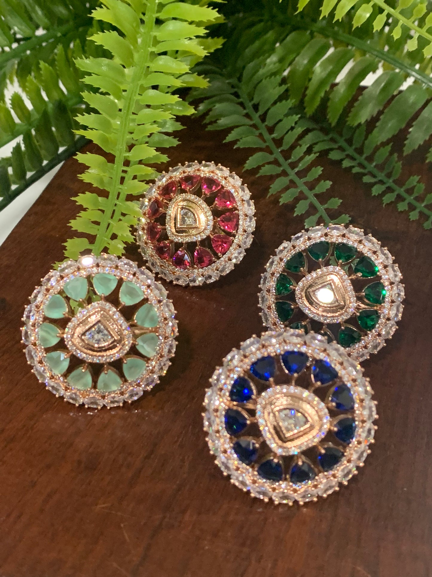 American diamond adjustable ring