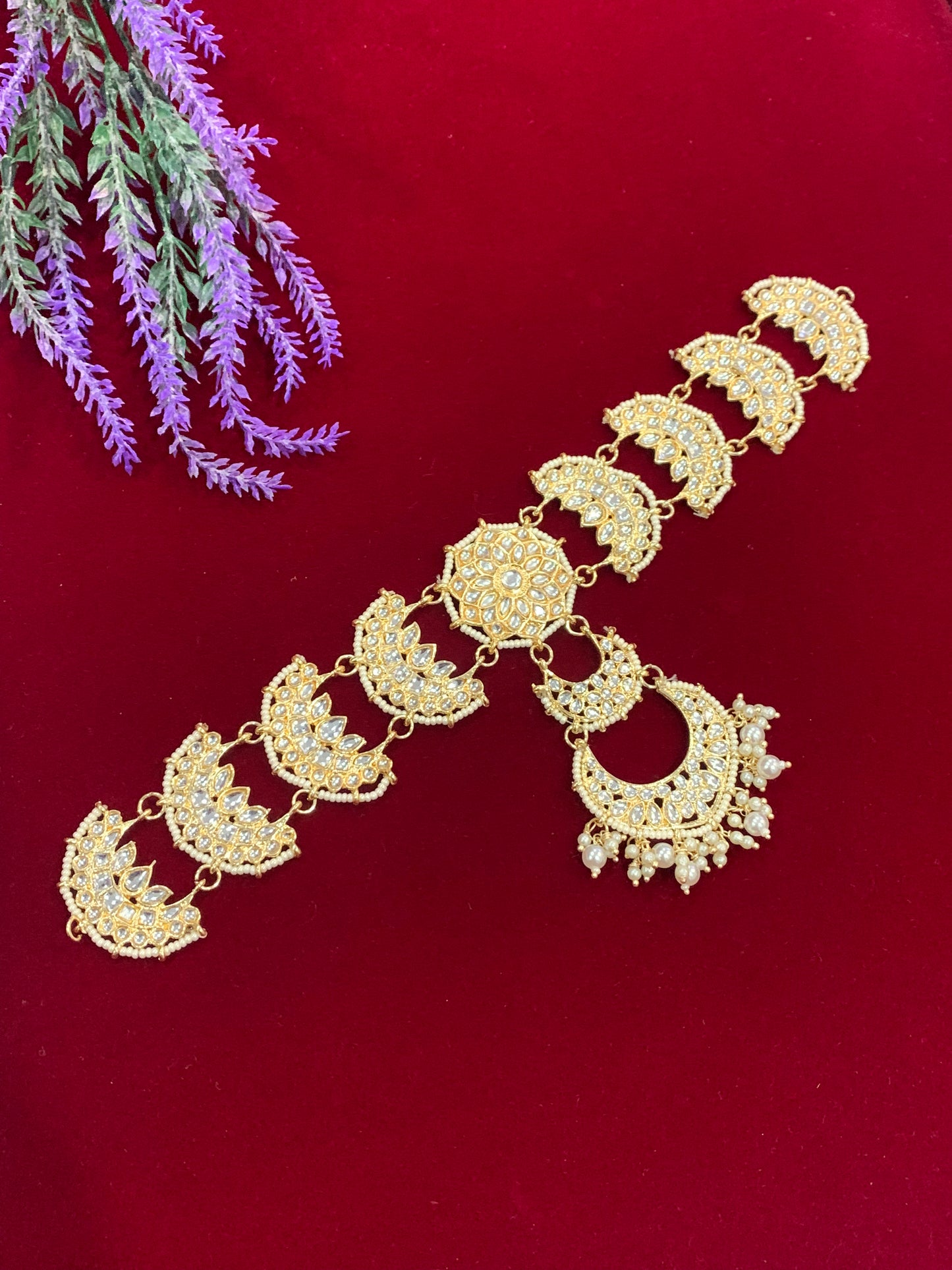 Kundan headpiece with Tikka