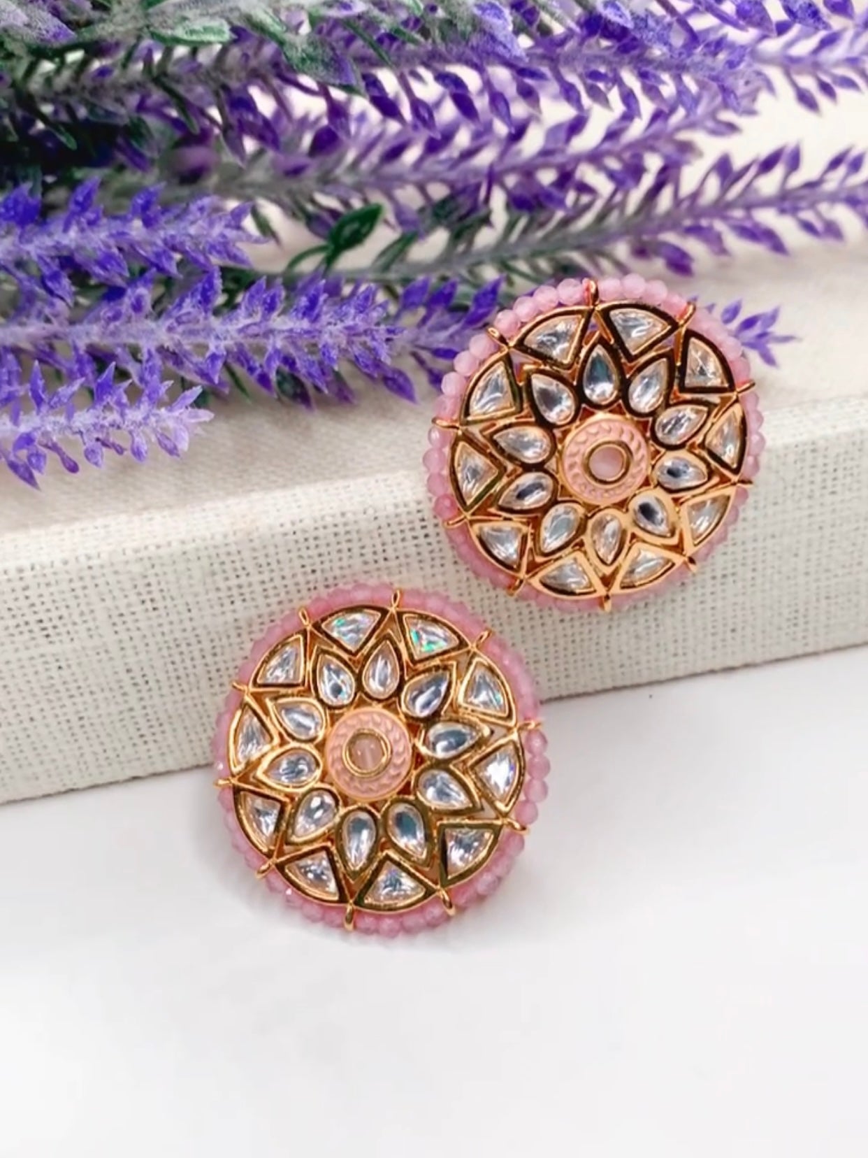 Parul kundan studs