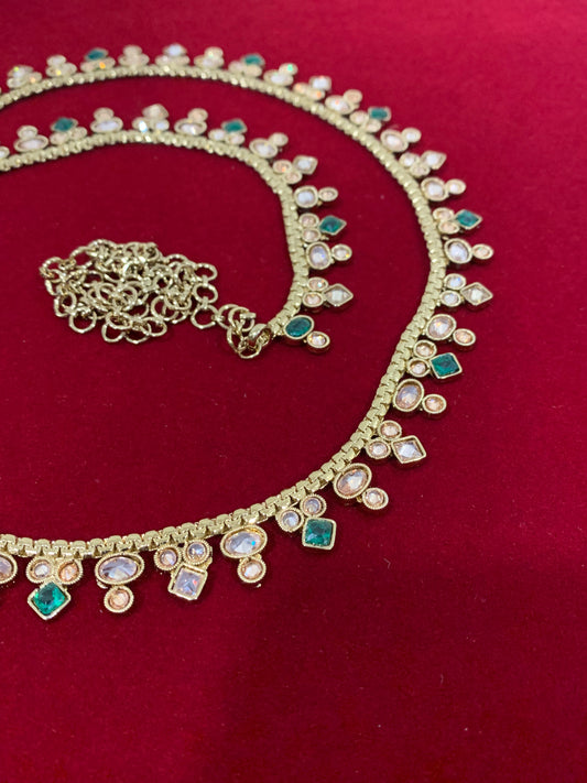 Polki waist chair / waist belt / kamar bandh / body chain / one size / belly chain