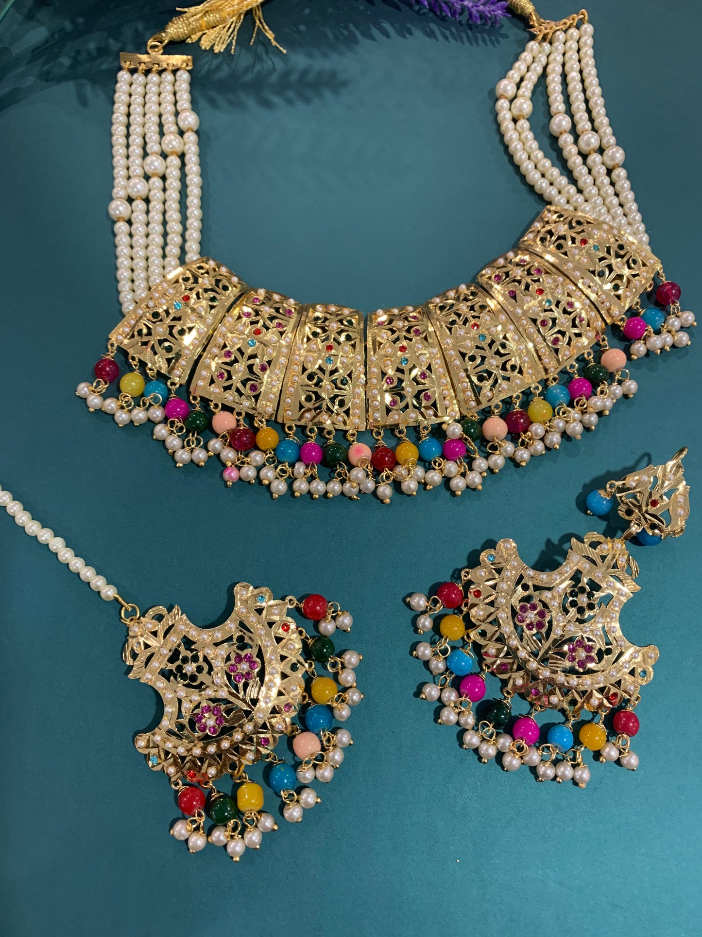 Punjabi traditional jadau jewelry