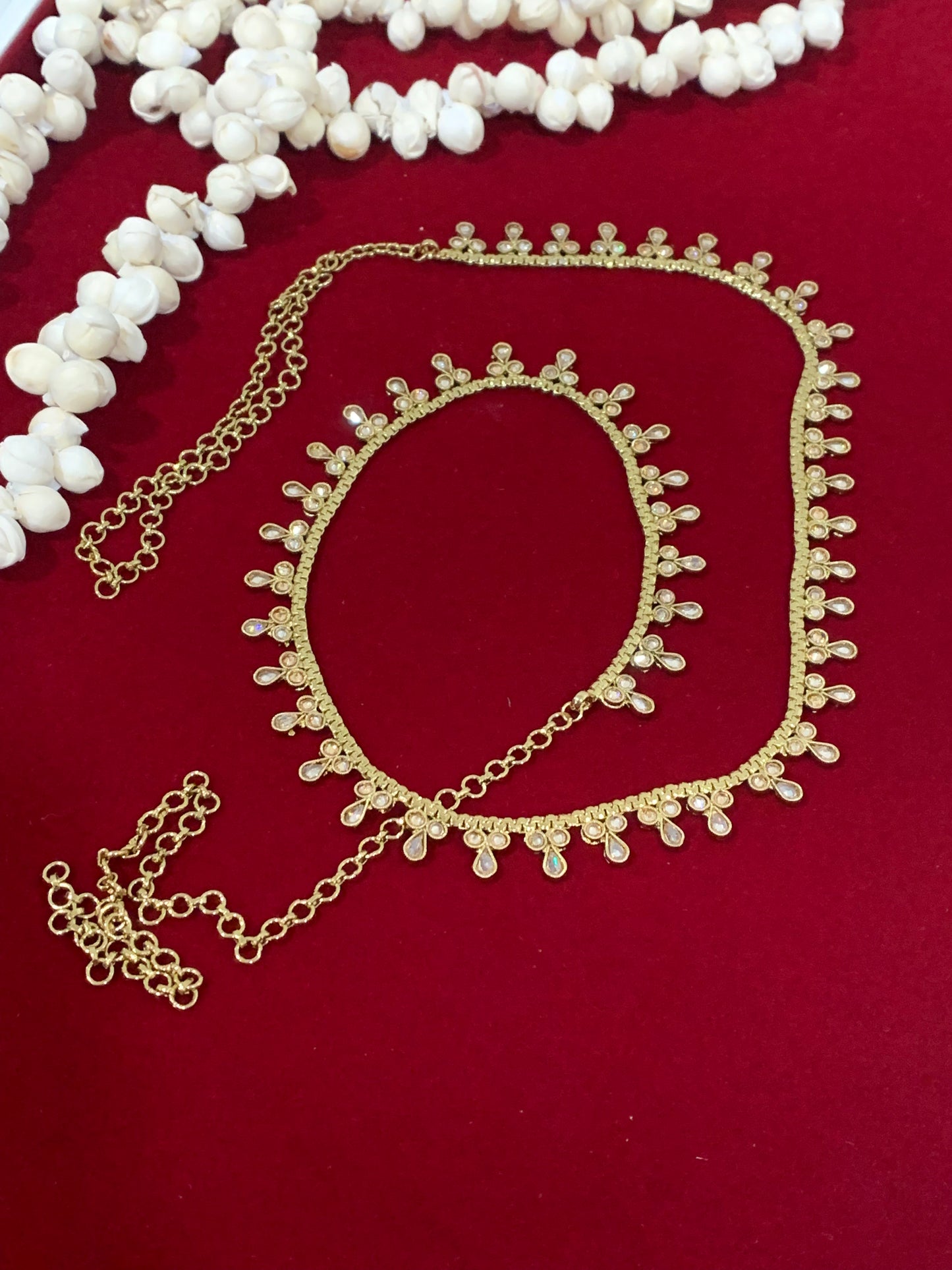 Polki waist chair / waist belt / kamar bandh / body chain / one size / belly chain