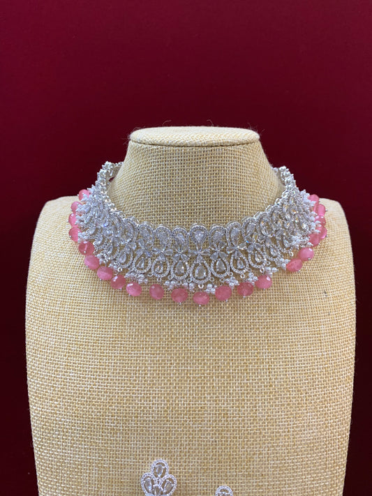 Lucy American Diamond stone necklace / choker