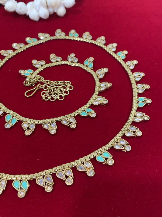 Polki waist chair / waist belt / kamar bandh / body chain / one size / belly chain