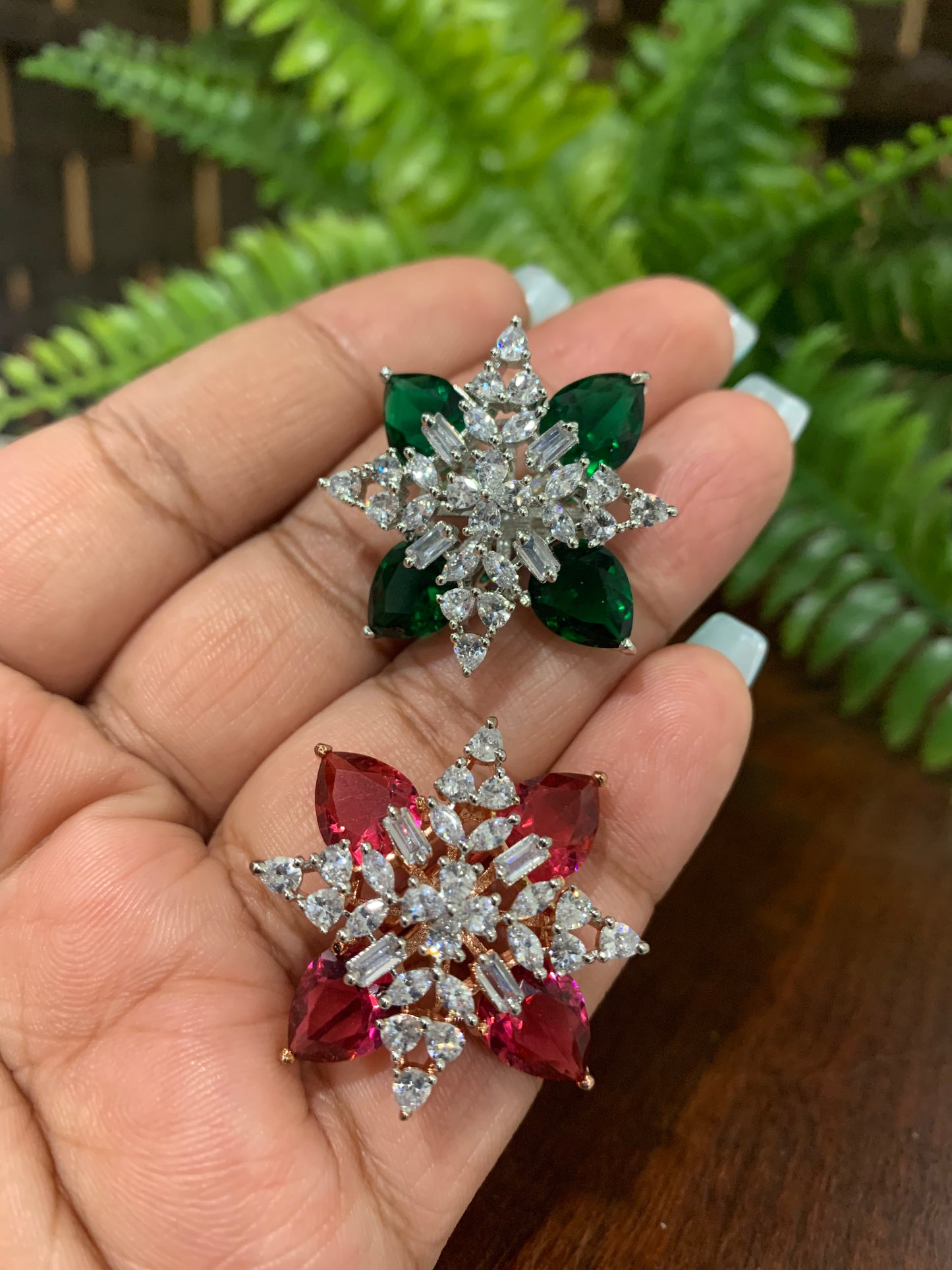 American diamond adjustable ring