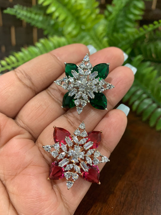 American diamond adjustable ring