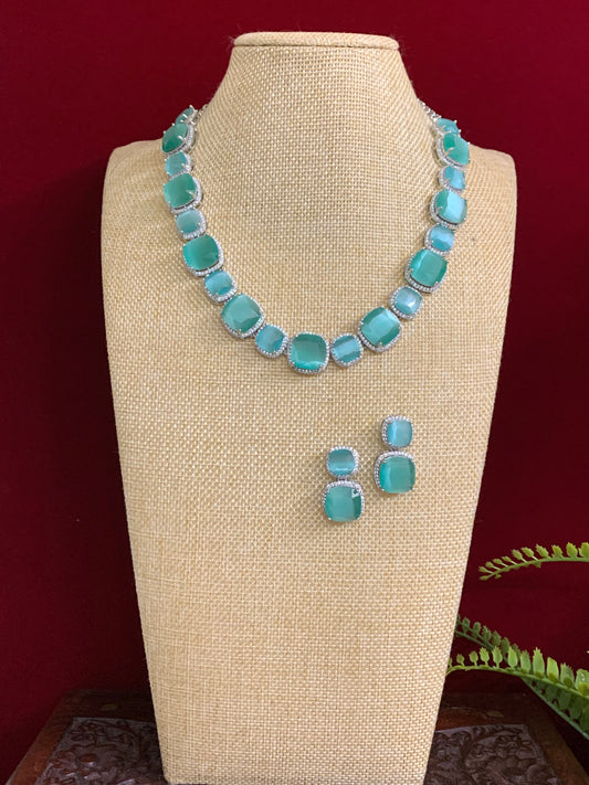 Penny American Diamond stone necklace / choker