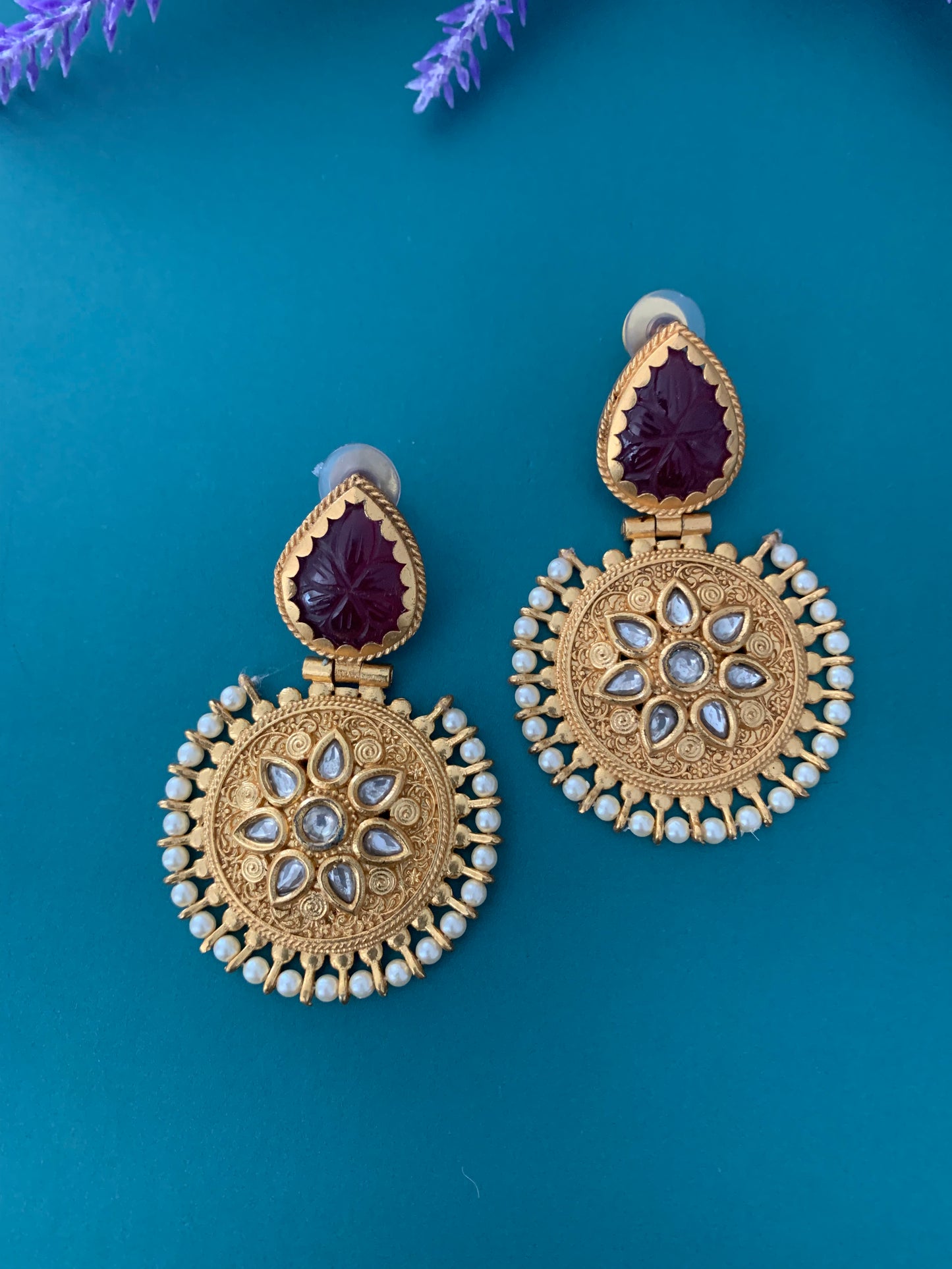 Amrapali kundan earring priyanka